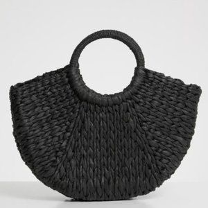 Zara Straw Bag with Rounded Handles